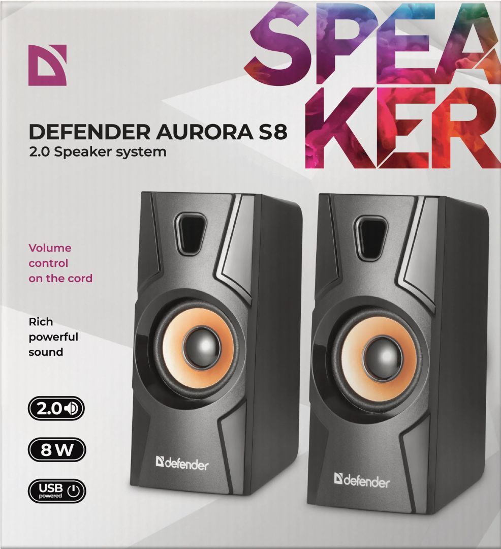 Defender Aurora S8 Speaker Black