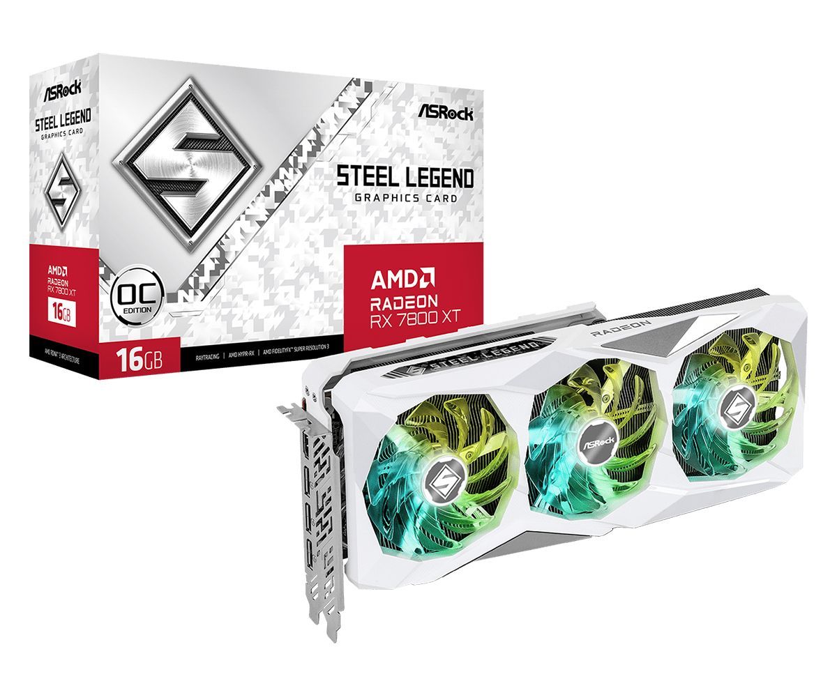 ASRock Radeon RX7800 XT Steel Legend 16GB OC