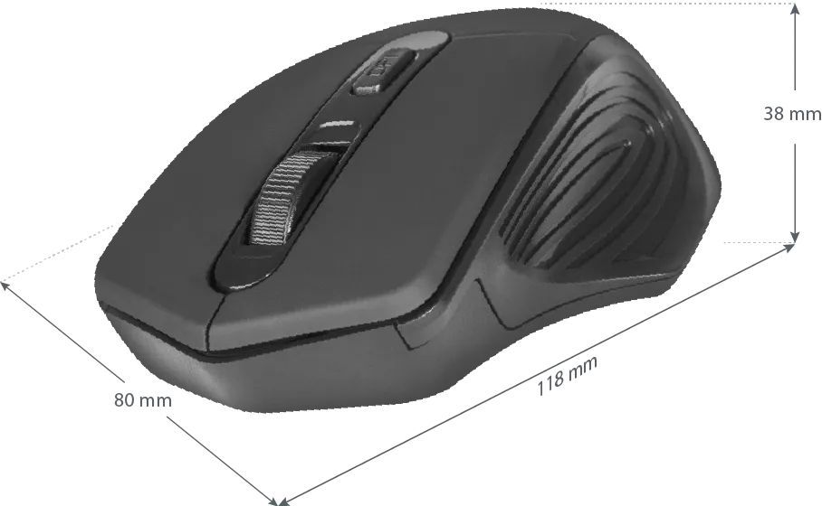 Defender MB-345 RF Datum Wireless Mouse Black