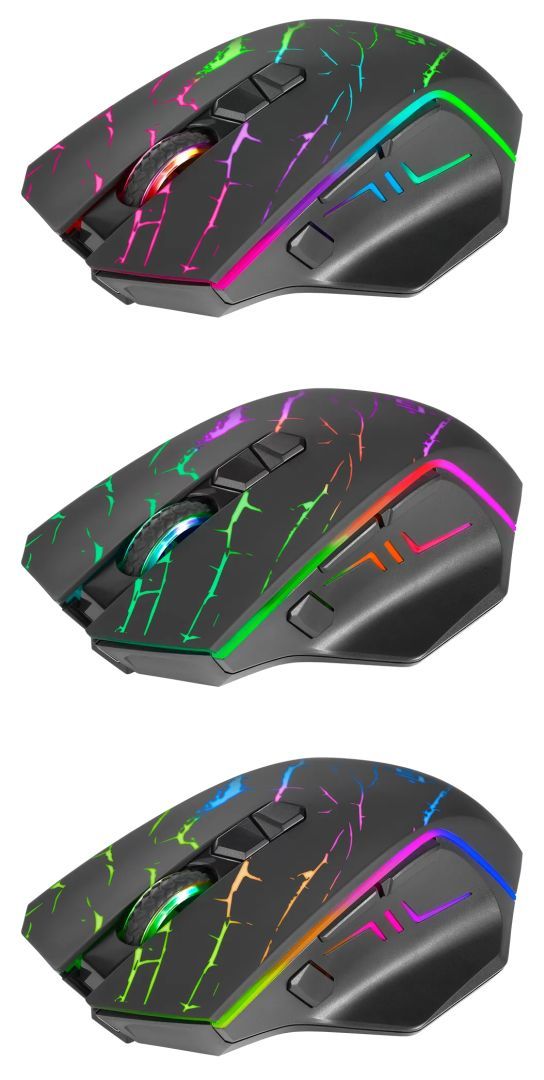 Defender GM-503 Uran Wireless RGB Gaming Mouse Black