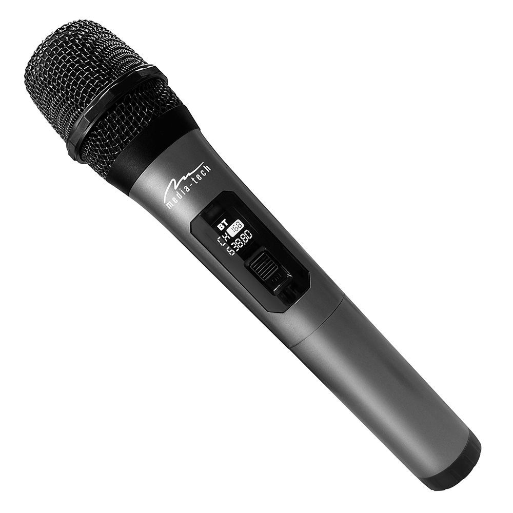 Media-Tech MT398 MIC HERO Wireless Karaoke Speakers microphone Black/Grey