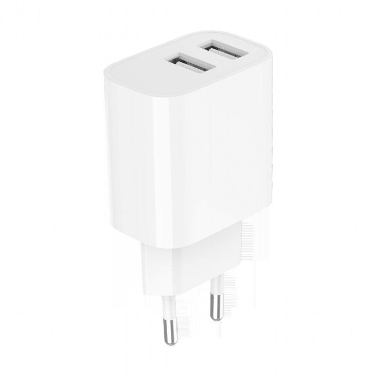 Gembird 2-Port Universal USB Charger White