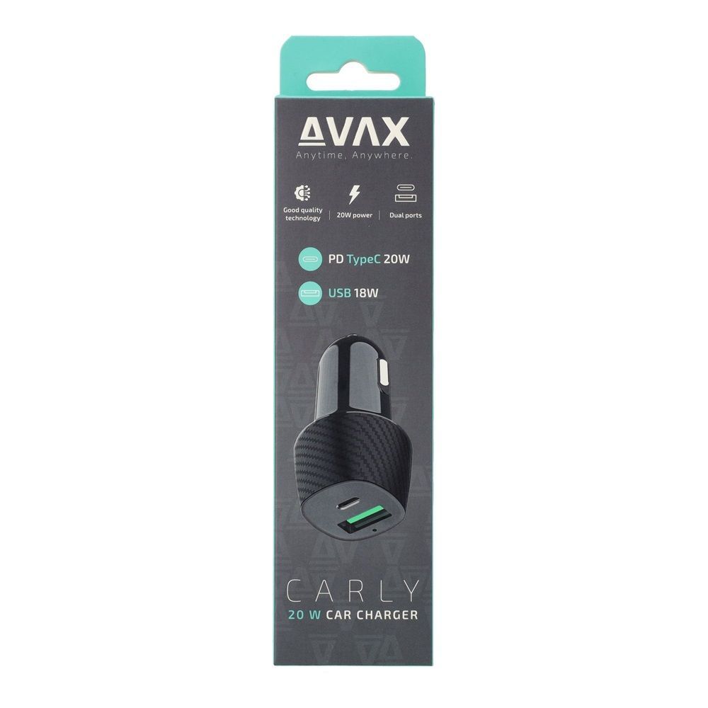 Avax CC302B CARLY 20W Car Charger Black