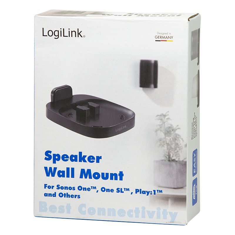 Logilink Speaker wall mount for SONOS and universal speakers Black