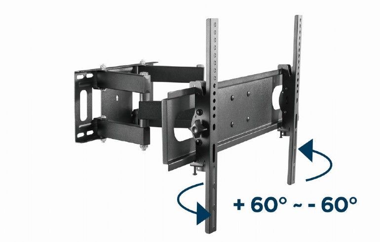 Gembird WM-70ST-01 Full-motion TV wall mount 37”-70” Black