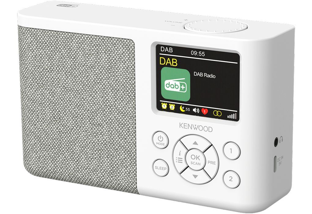Kenwood CR-M33DAB-W Portable DAB+ Radio White Kenwood CR-M33DAB-W Portable DAB+ Radio White