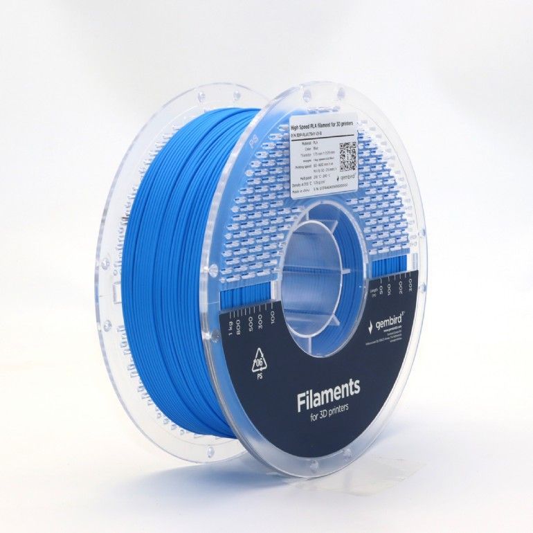 Gembird 3DP-PLA1.75HY-01-B High Speed PLA filament Blue 1,75mm 1kg