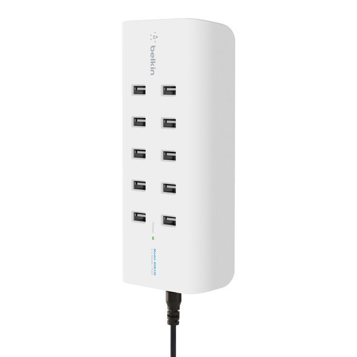 Belkin Rockstar 10-Port USB Charging Station White