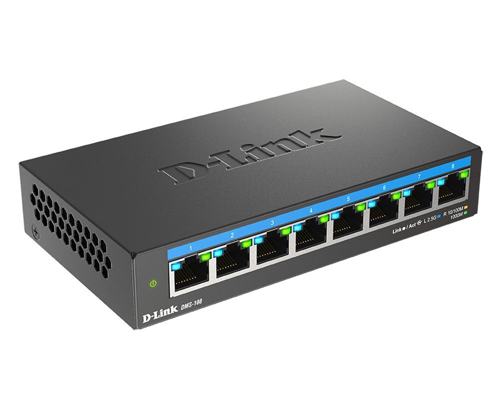 D-Link DMS-108 8-port Multi-Gigabit Unmanaged Switch