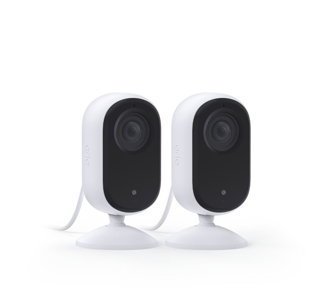 Arlo Essential (Gen.2) 2K Indoor Security Camera (2 Camera Kit) White