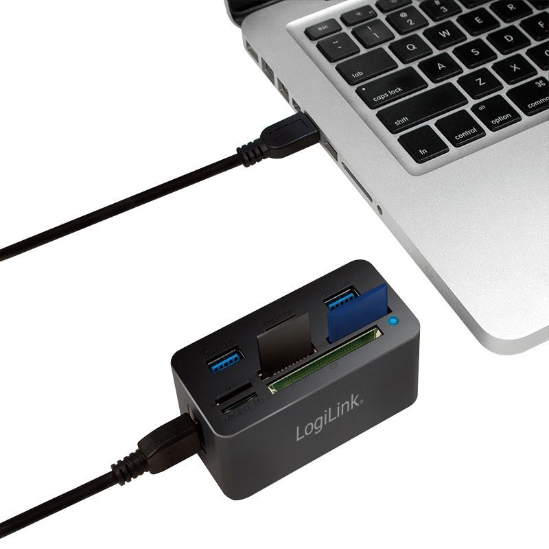 Logilink CR0042 USB 3.0 Hub with All-in-One Card Reader