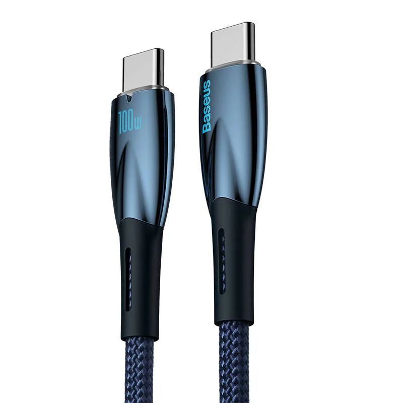 Baseus Glimmer USB-C USB-C Cable 2m Blue