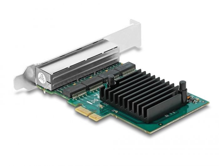 DeLock PCI Express x1 Card 4 x RJ45 Gigabit LAN RTL8111