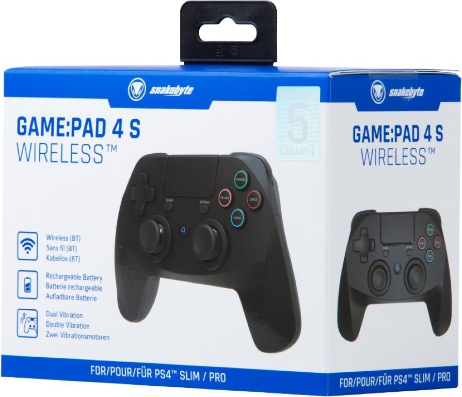 snakebyte Game:Pad 4 S Wireless Gamepad Black