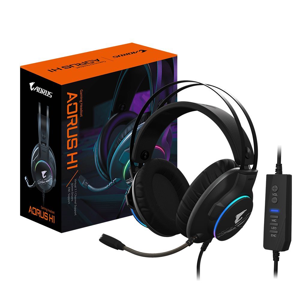 Gigabyte Aorus H1 Gaming Headset Black