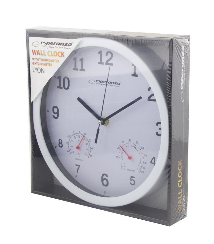 Esperanza EHC016W Lyon Wall Clock White