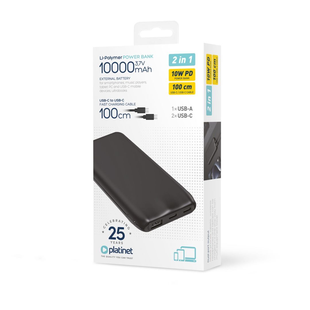 Platinet PMPB1010B 10000mAh PowerBank Black