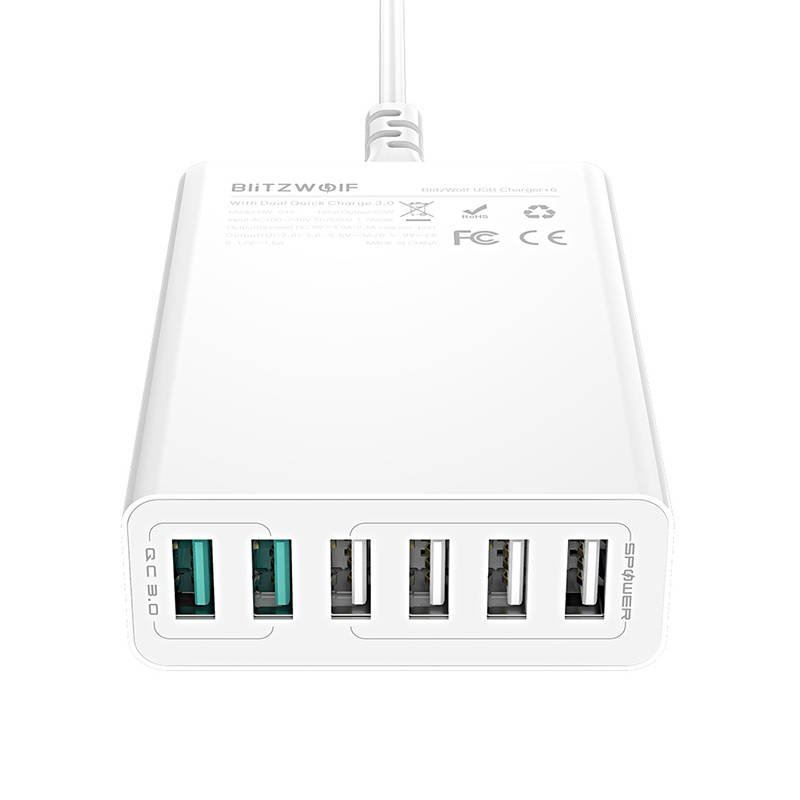 Blitzwolf BW-S15 6xUSB Charger White