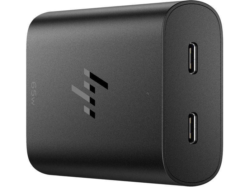 HP 65W Halogen Free LC USB-C AC Adapter Black