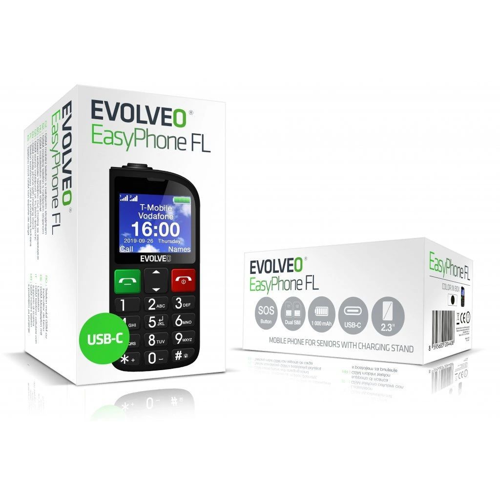 Evolveo EasyPhone EP-801 FL DualSIM Black