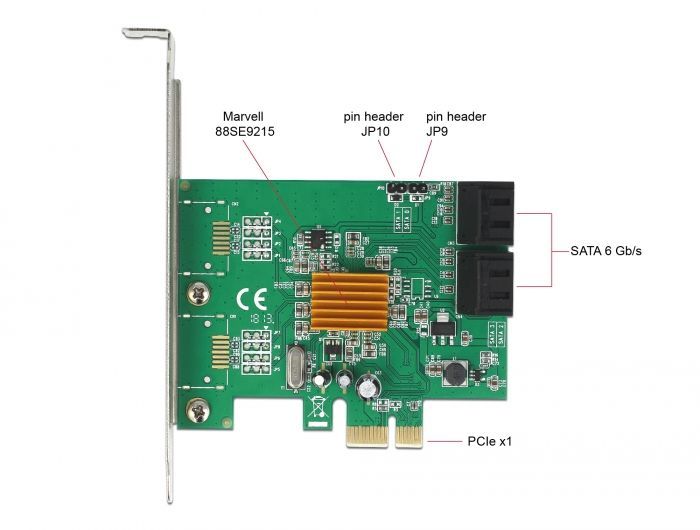 DeLock 4 port SATA PCI Express Card