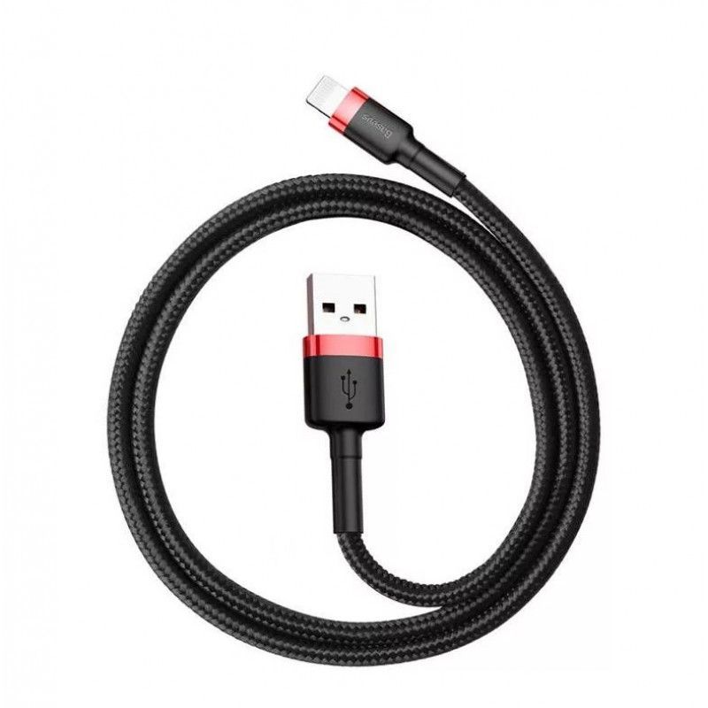 Baseus Cafule lightning Cable 2,4A 0,5m Black/Red