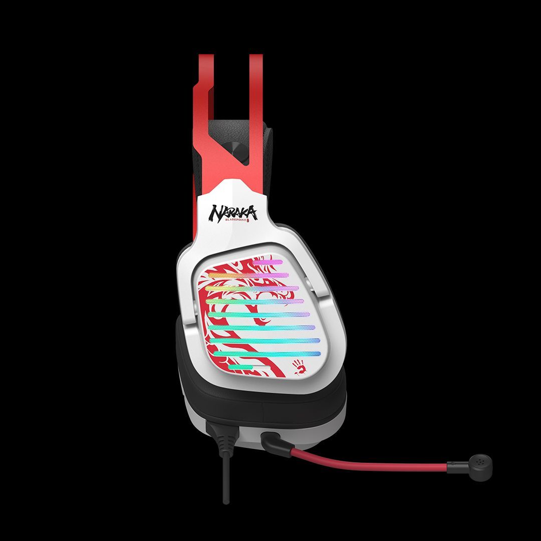 A4-Tech Bloody G560 Naraka Gaming Headset White/Red