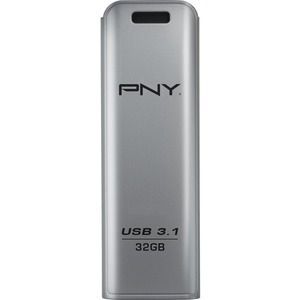 PNY 32GB Elite Steel Flash Drive USB3.1 Silver