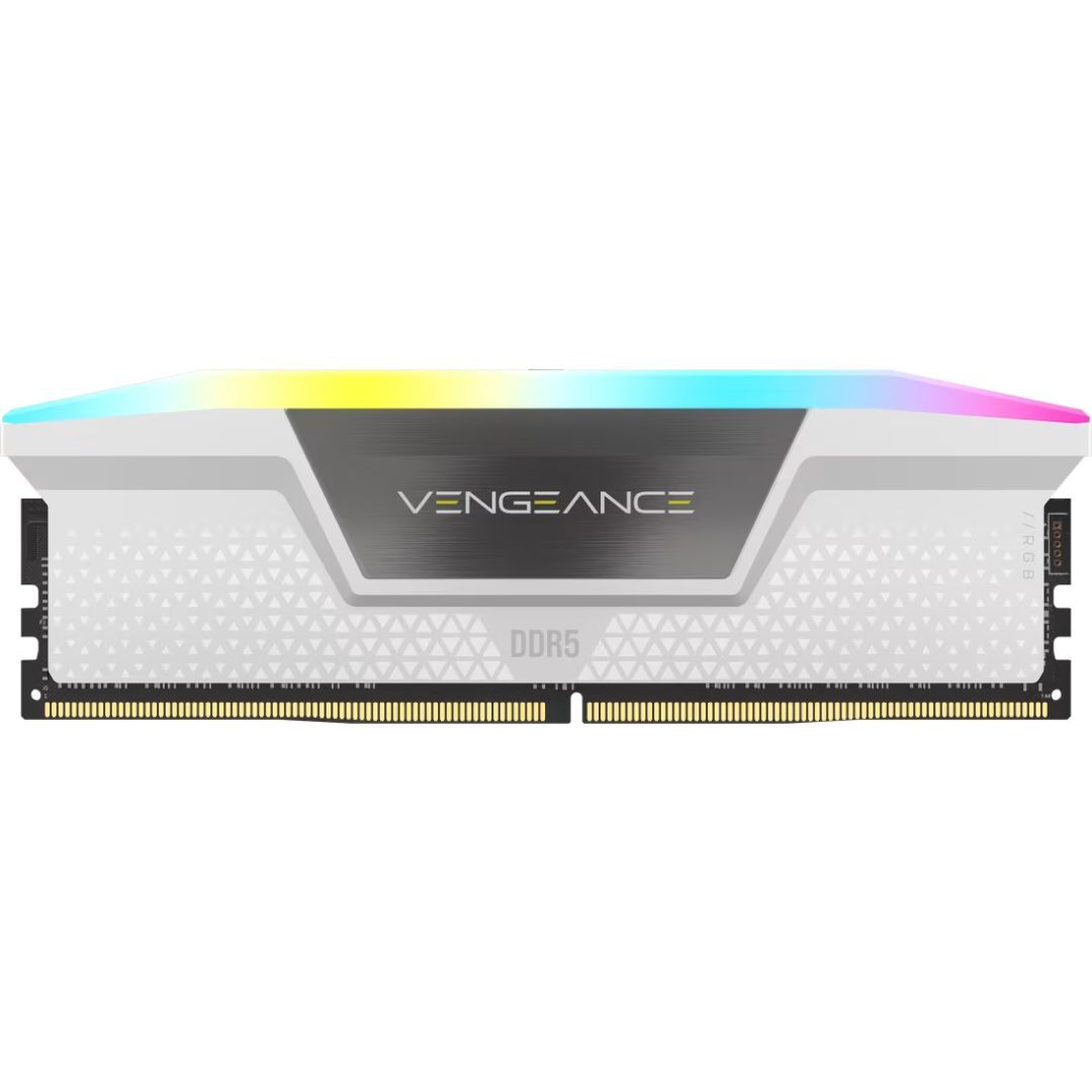 Corsair 32GB DDR5 6000MHz Kit(2x16GB) Vengeance RGB AMD Expo White