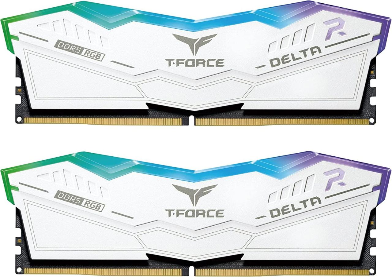 TeamGroup 32GB DDR5 5600MHz Kit(2x16GB) Delta RGB White