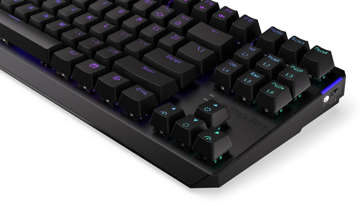 Endorfy Thock TKL Wireless Black Switch Mechanical Keyboard Black US