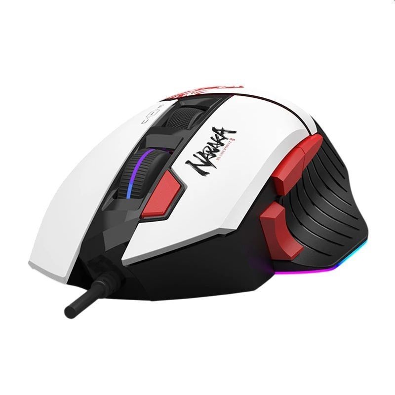 A4-Tech W95 Max Naraka Extra Fire Gaming Mouse White/Black