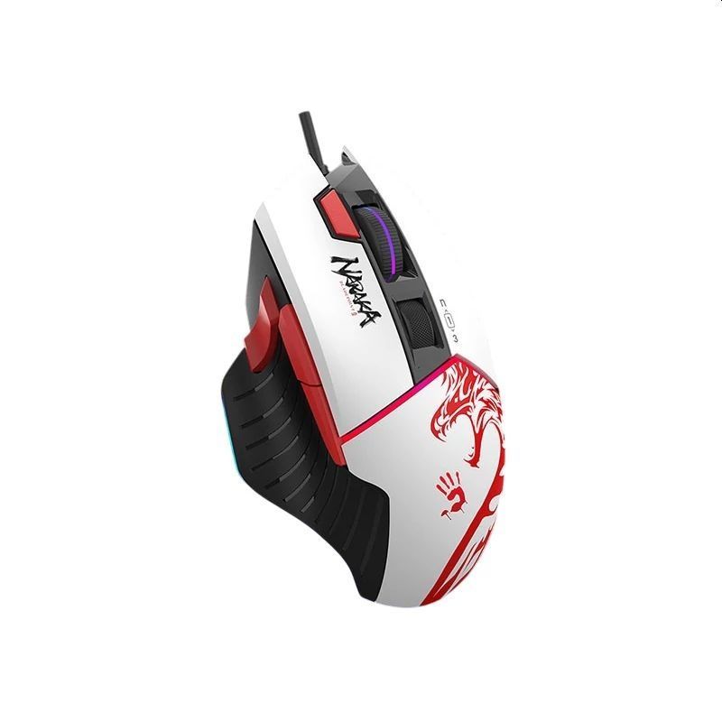 A4-Tech W95 Max Naraka Extra Fire Gaming Mouse White/Black