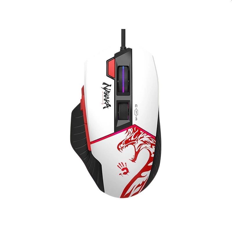 A4-Tech W95 Max Naraka Extra Fire Gaming Mouse White/Black