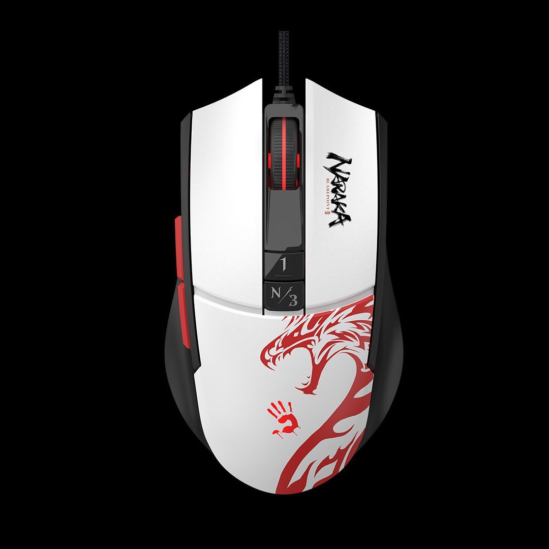 A4-Tech Bloody L65 Max eSport Naraka RGB Gaming mouse Black/White