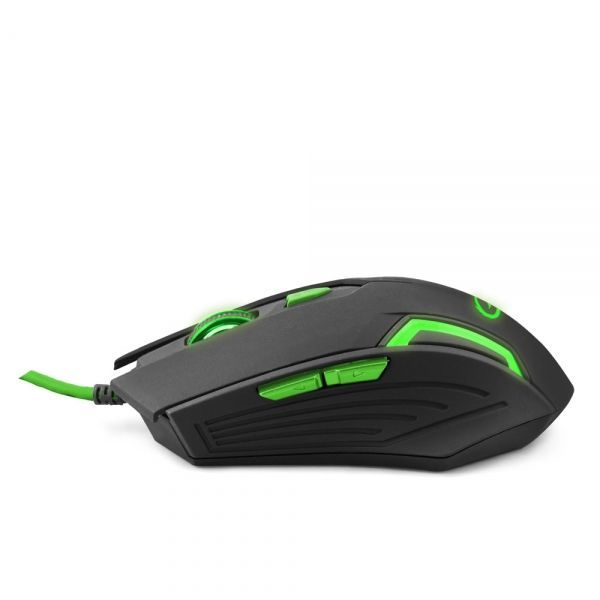 Esperanza MX205 Fighter Gamer mouse Black/Green