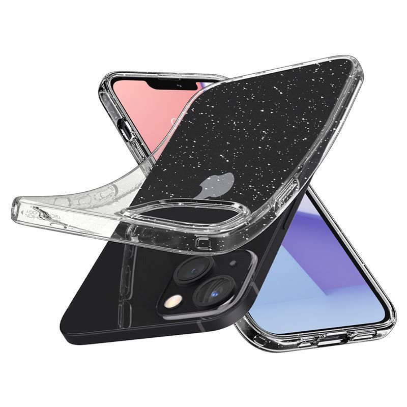 Spigen Liquid Crystal Glitter, crystal quartz - iPhone 13