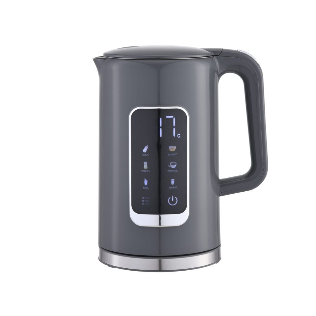 Platinet Kettle LCD Display 1,7L 5 Temperature SettingsS + 450ml Travel mug Grey