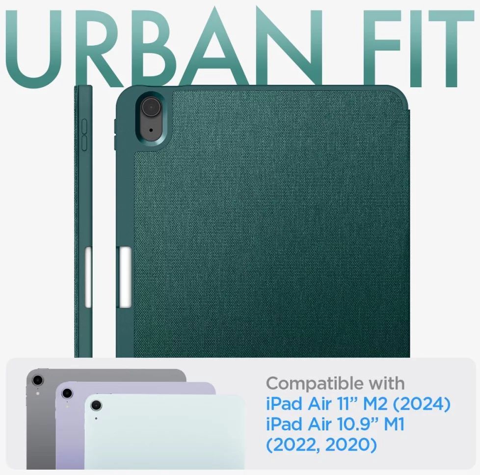 Spigen Urban Fit iPad Air 11" 2024 Midnight Green