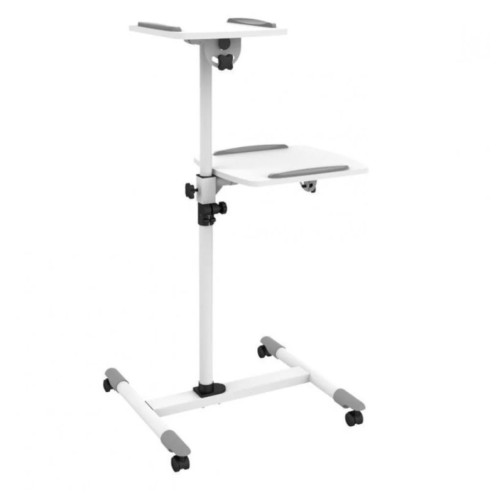 TECHLY Trolley Support for Projector Beamer Notebook PC Adjustable Shelves