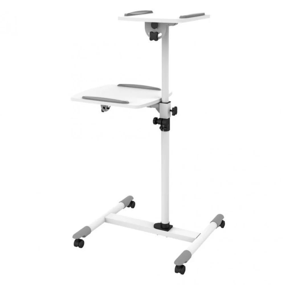 TECHLY Trolley Support for Projector Beamer Notebook PC Adjustable Shelves