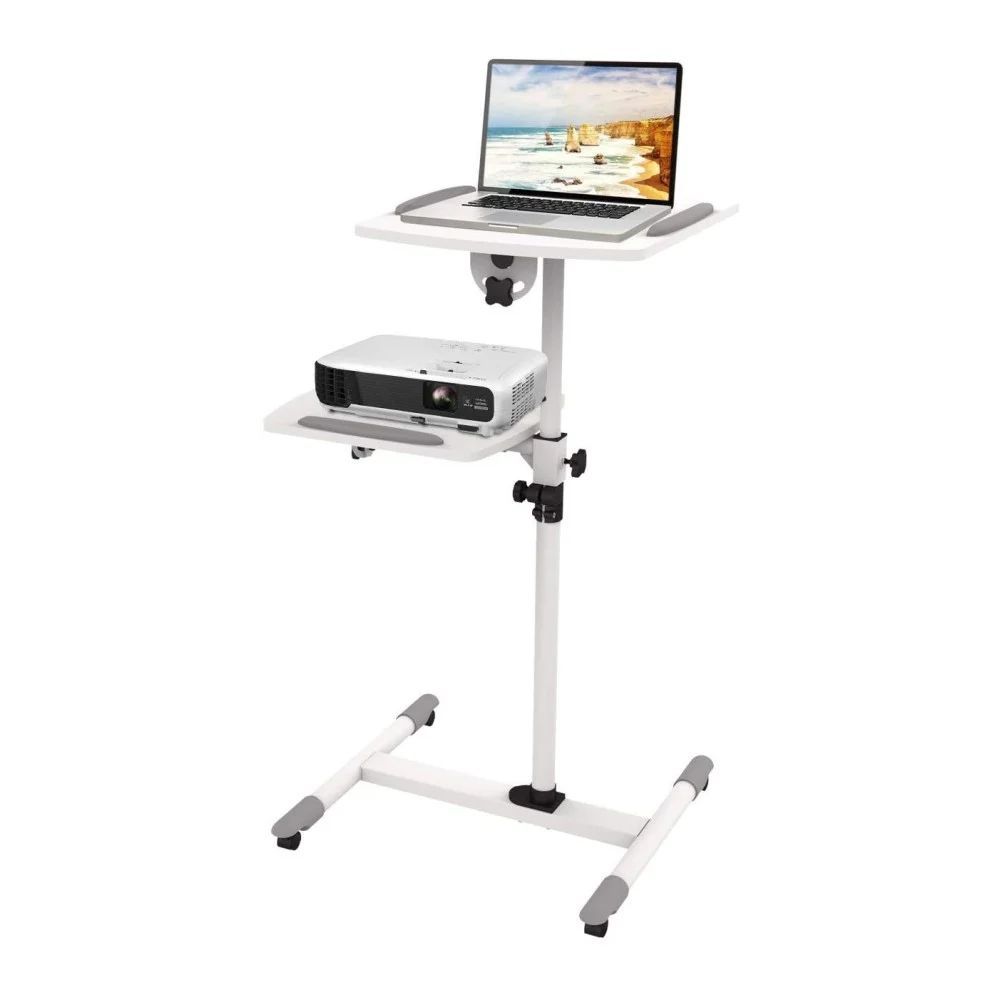 TECHLY Trolley Support for Projector Beamer Notebook PC Adjustable Shelves