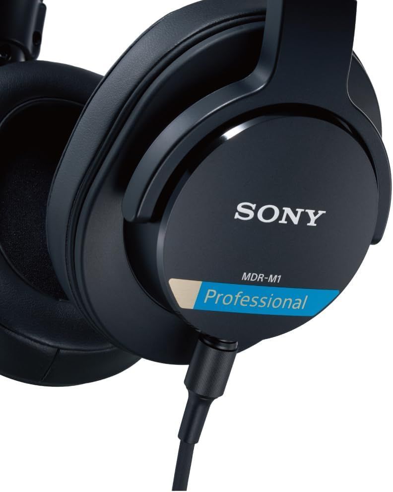 Sony MDR-M1 Professional Reference Closed Monitor Headphones Black