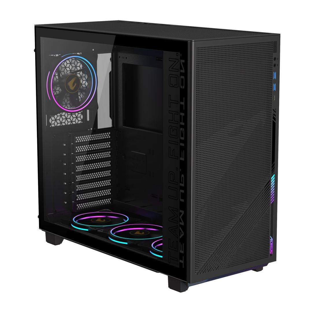 Gigabyte Aorus C400 Glass Tempered Glass Black