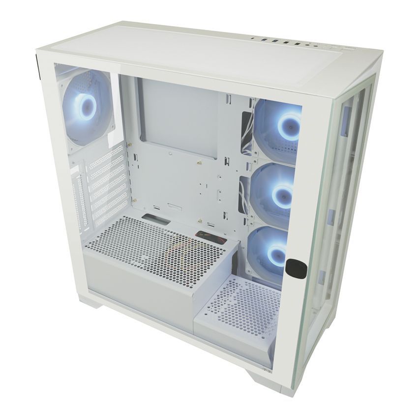 LC Power 806W Crosswind X Gaming Case ARGB Tempered Glass White