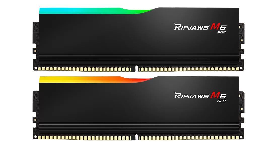 G.SKILL 48GB DDR5 6000MHz Kit(2x24GB) Ripjaws M5 RGB Black