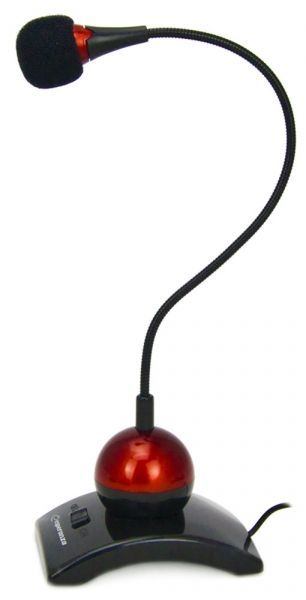 Esperanza EH130 Chat Desktop Microphone Black/Red