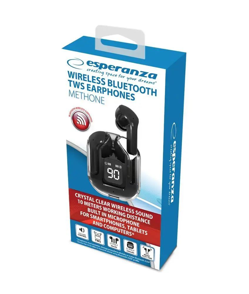 Esperanza EH238K Bluetooth Earphones Black