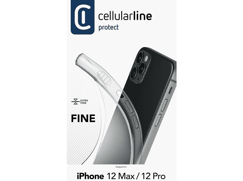 Cellularline iPhone 12 / 12 Pro Fine Case Transparent