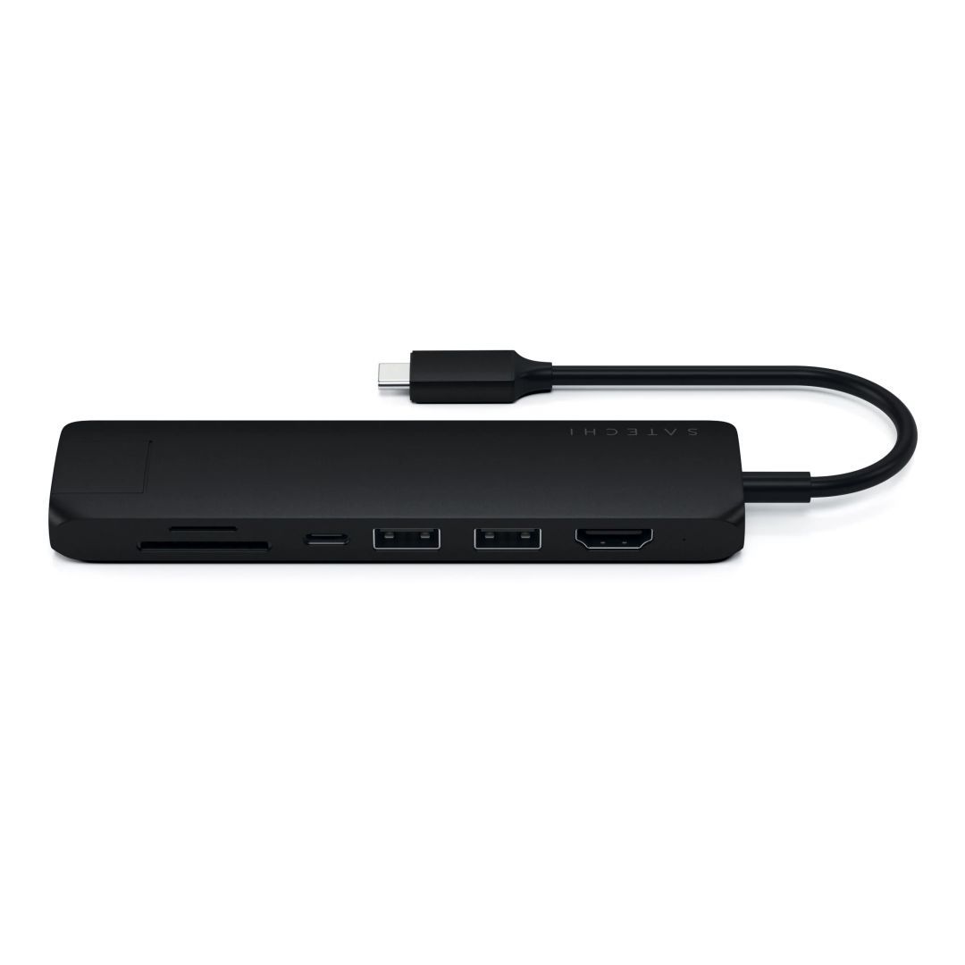 Satechi 6-in-1 USB-C Slim Multiport Adapter Black